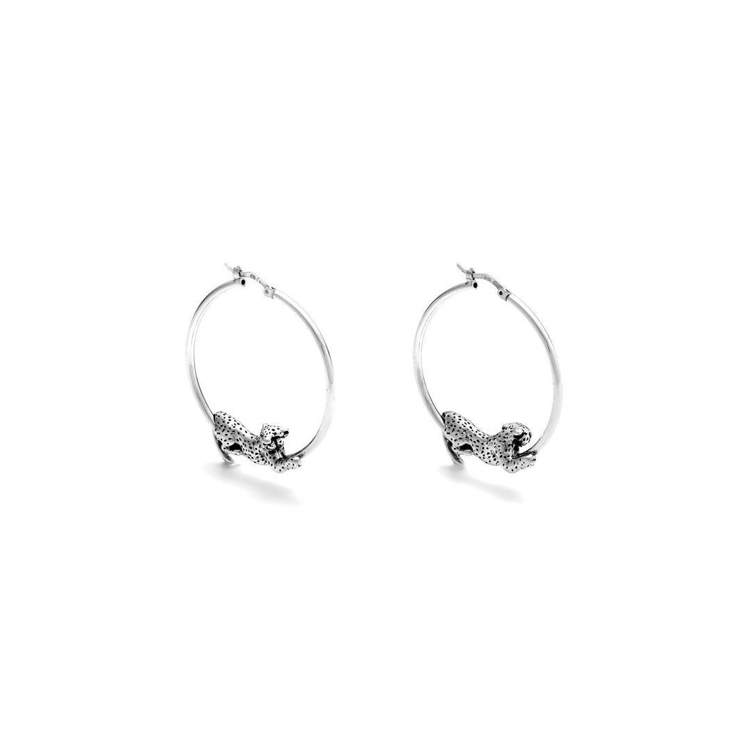 Giovanni Raspini Leopard Circle Earrings 6280