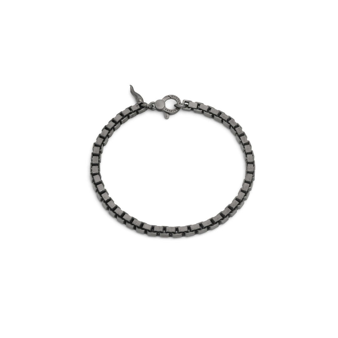 Bracelet en maille carrée Giovanni Raspini Noir 12398