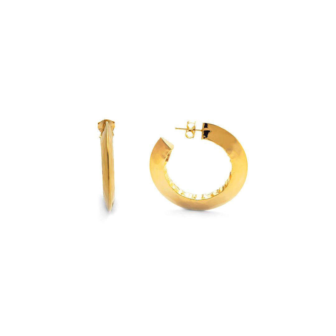 Creolen „Blade Piccolo“ von Giovanni Raspini aus 925er Silber, PVD-Gelbgold-Finish 11785