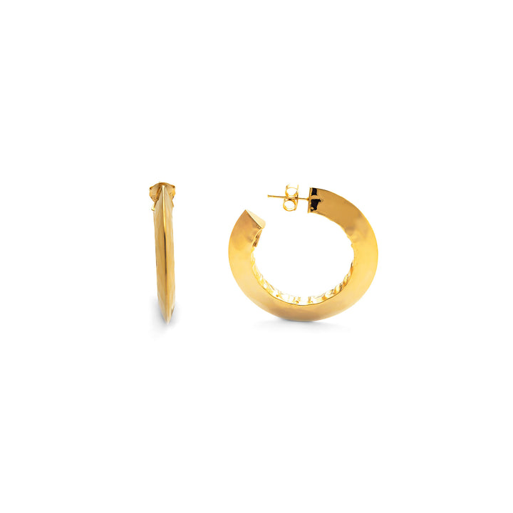 Creolen „Blade Piccolo“ von Giovanni Raspini aus 925er Silber, PVD-Gelbgold-Finish 11785