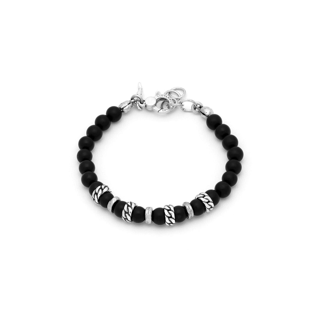 Giovanni Raspini Bracelet Tango Graphite et Tresse 11857