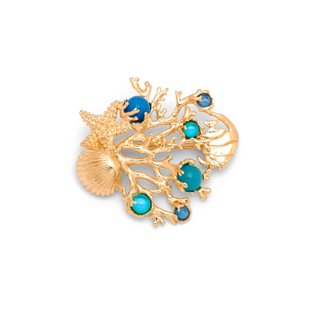 Broche Giovanni Raspini Récif Doré 11905