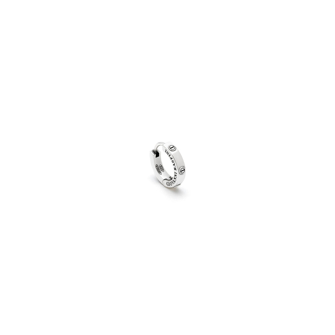 Giovanni Raspini Orecchini Huggie Viti - Orecchini cerchio in Argento 925 - 11952/1