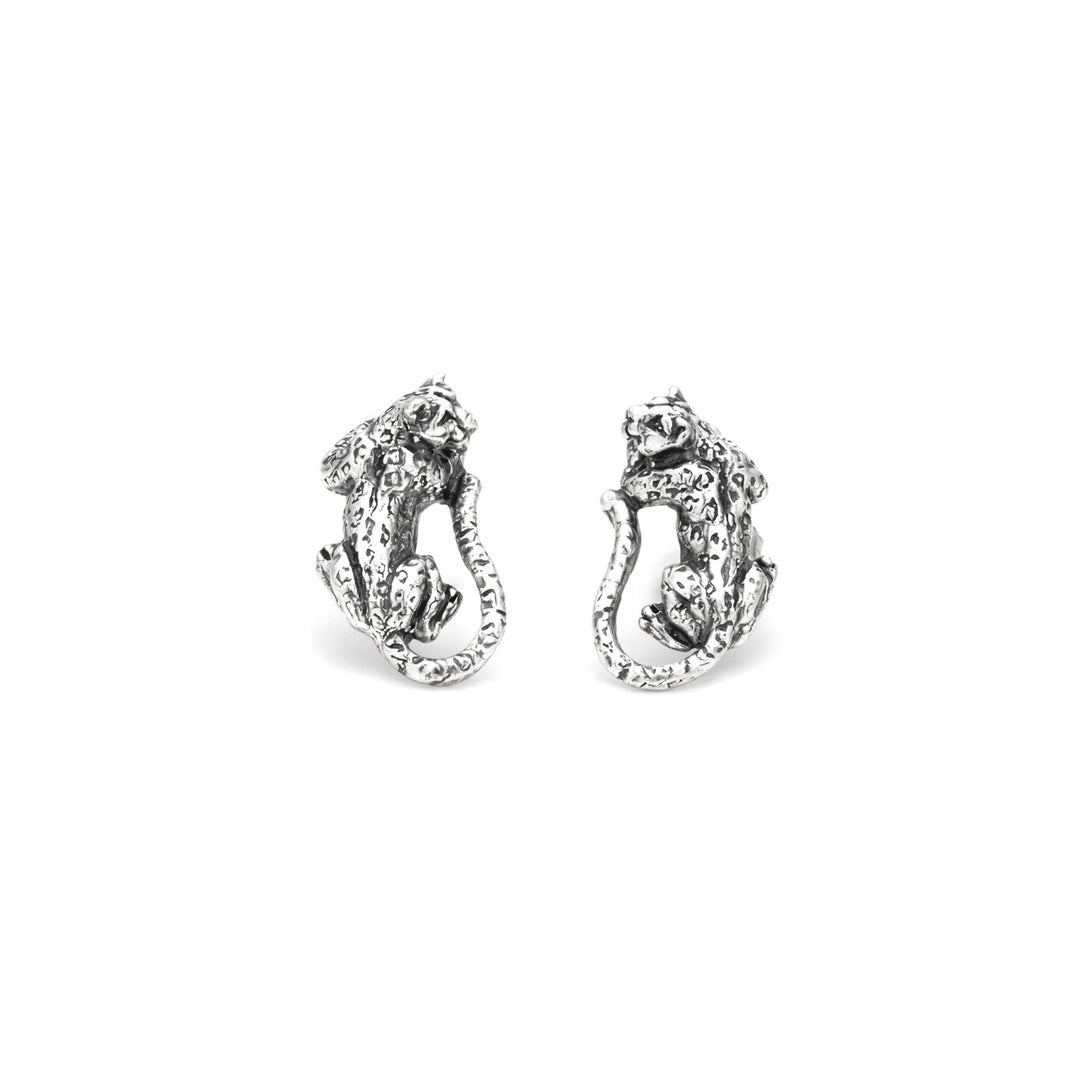 Giovanni Raspini Leopard Button Earrings 12272
