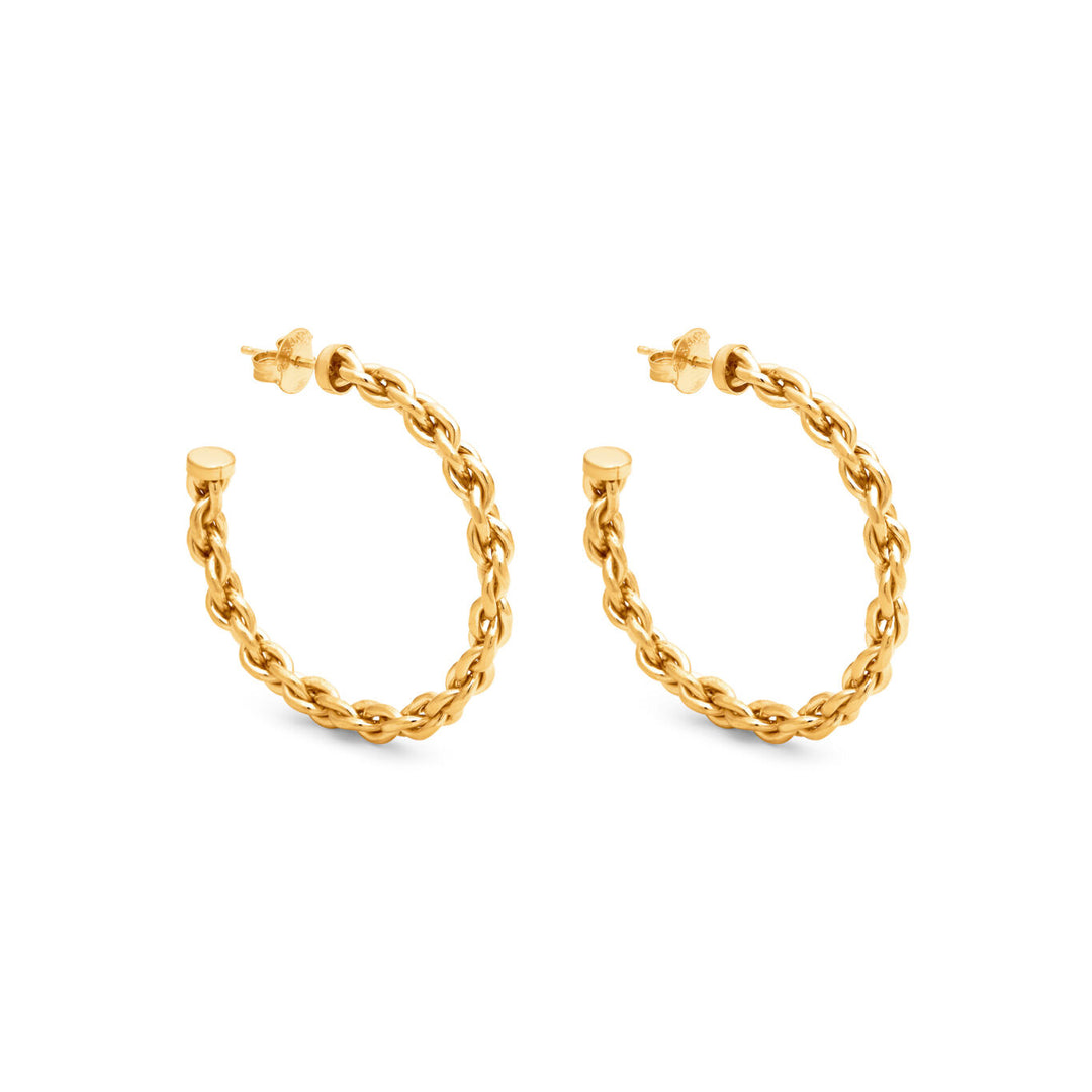 Giovanni Raspini Large Chain Circle Earrings 12368