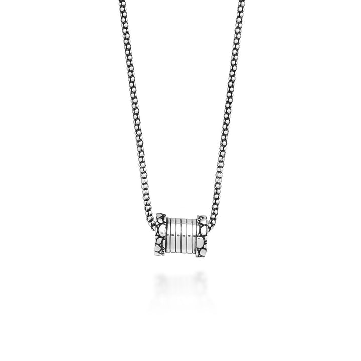 Giovanni Raspini collana tubogas croco piccola Collana in Argento 925 12533