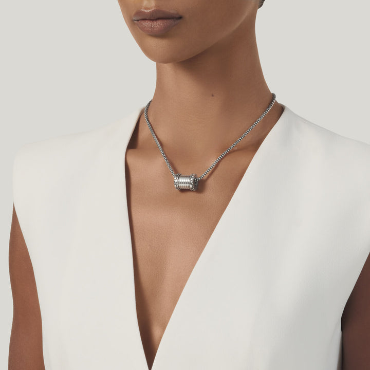 Giovanni Raspini collana tubogas croco piccola Collana in Argento 925 12533