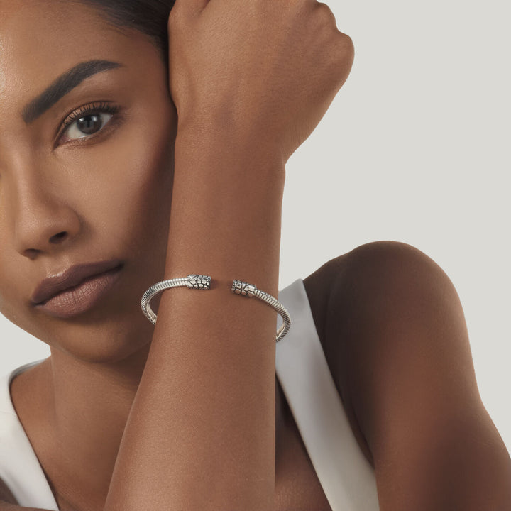 Bracelet tubegas petit croco Giovanni Raspini bracelet en argent 925 12539