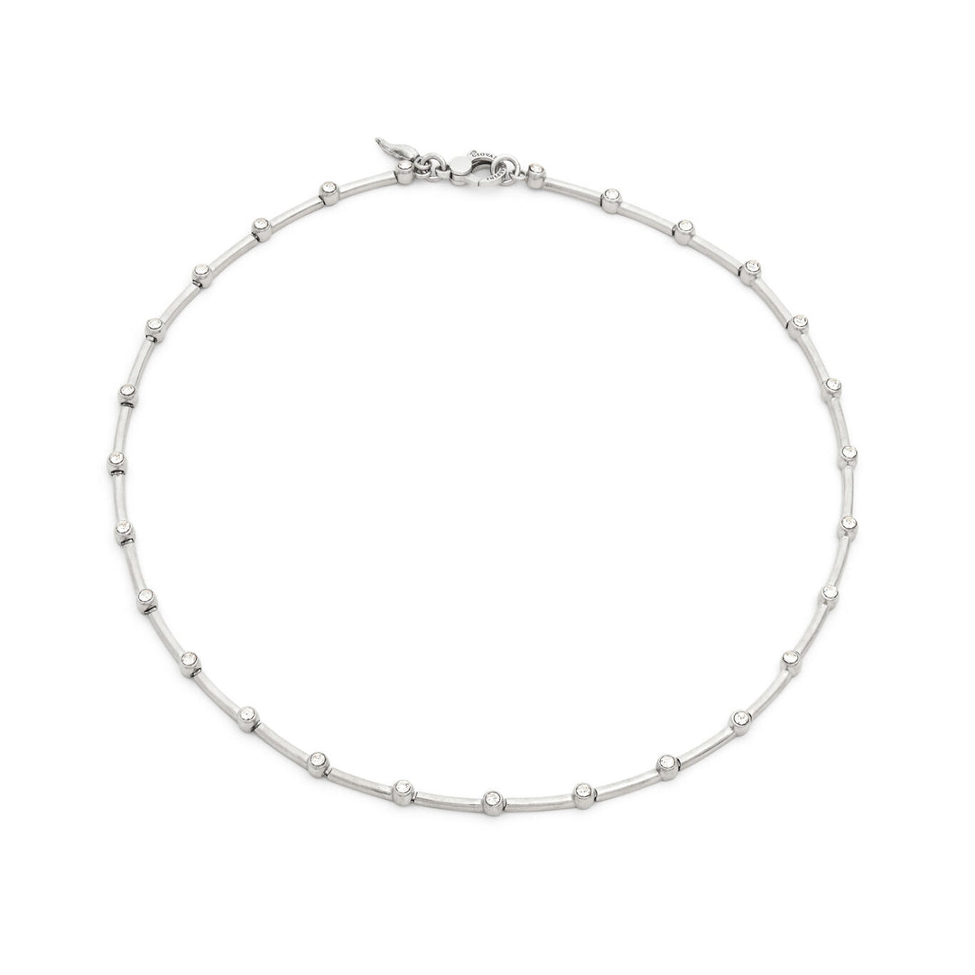 Giovanni Raspini Satellitenkette Halskette aus 925er Silber und Zirkonen 12548