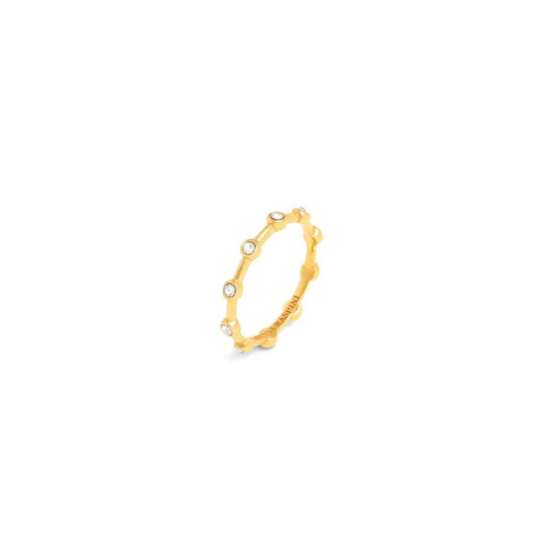 Giovanni Raspini Satellitenring Ring aus 18 kt vergoldetem 925er Silber und Zirkonen 12558