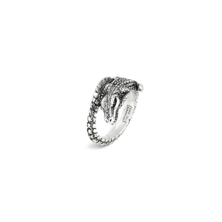Giovanni Raspini crocodile pinky ring 925 silver ring 12561