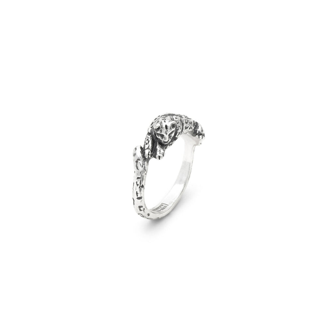 Giovanni Raspini kleiner Leopardenring 925 Silber Ring 12587