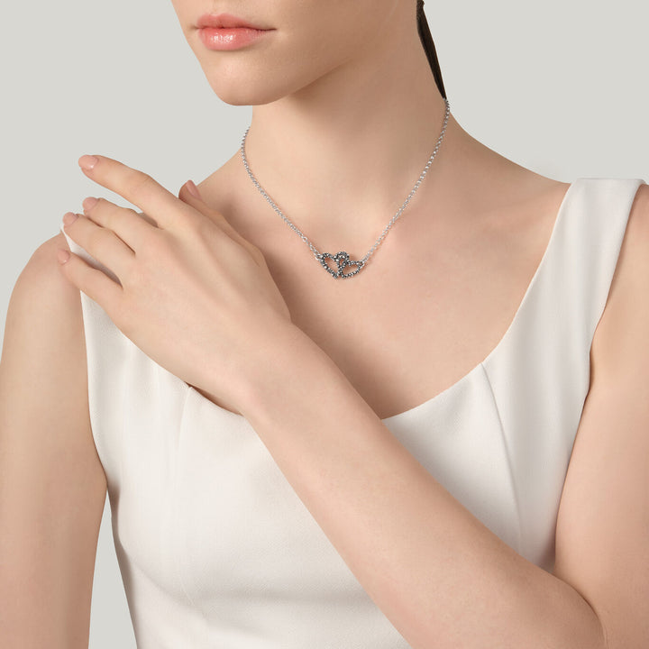 Giovanni Raspini collana doppio cuore Collana in Argento 925 12610