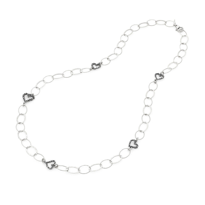 Giovanni Raspini collana lunga cuori Collana in Argento 925 12611