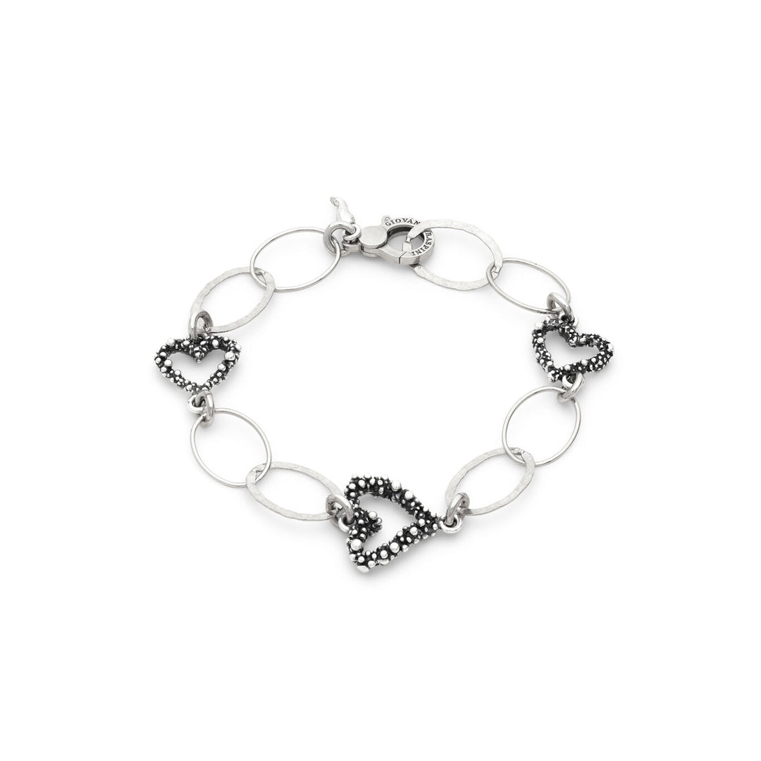 Giovanni Raspini Armband Herzen und Kette Armband aus 925er Silber 12616