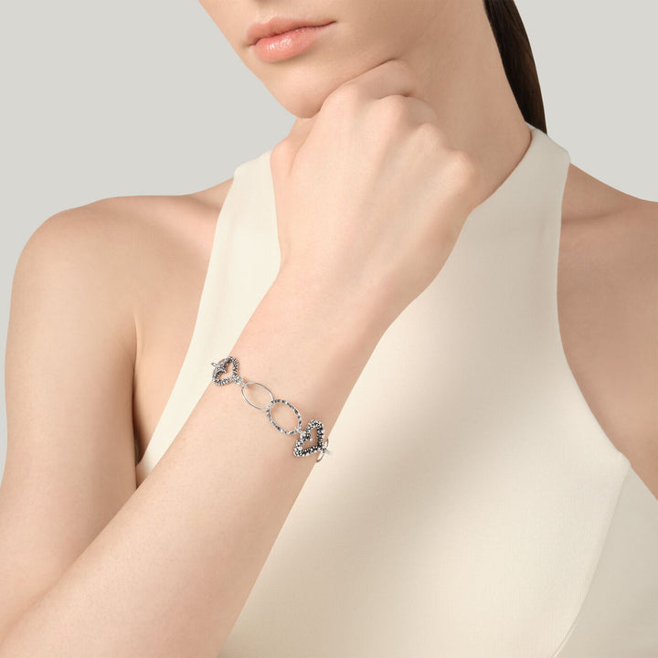 Giovanni Raspini Armband Herzen und Kette Armband aus 925er Silber 12616