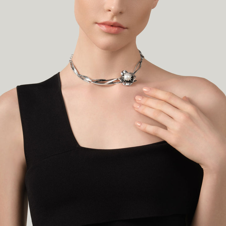 Giovanni Raspini Magnolienkette 925 Silber Halskette 12631