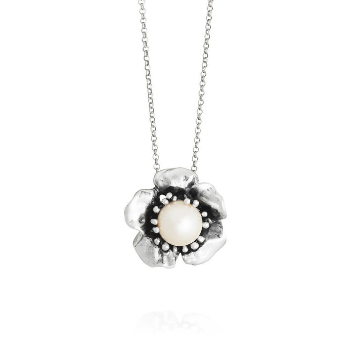 Collier pendentif magnolia Giovanni Raspini en argent 925 12632