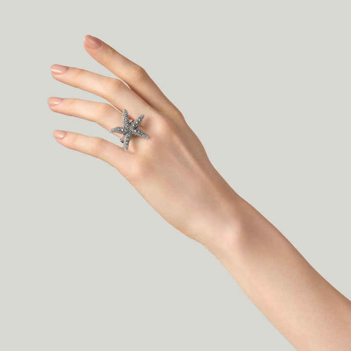 Giovanni Raspini Seestern-Ring Ring aus 925er 12650er Silber