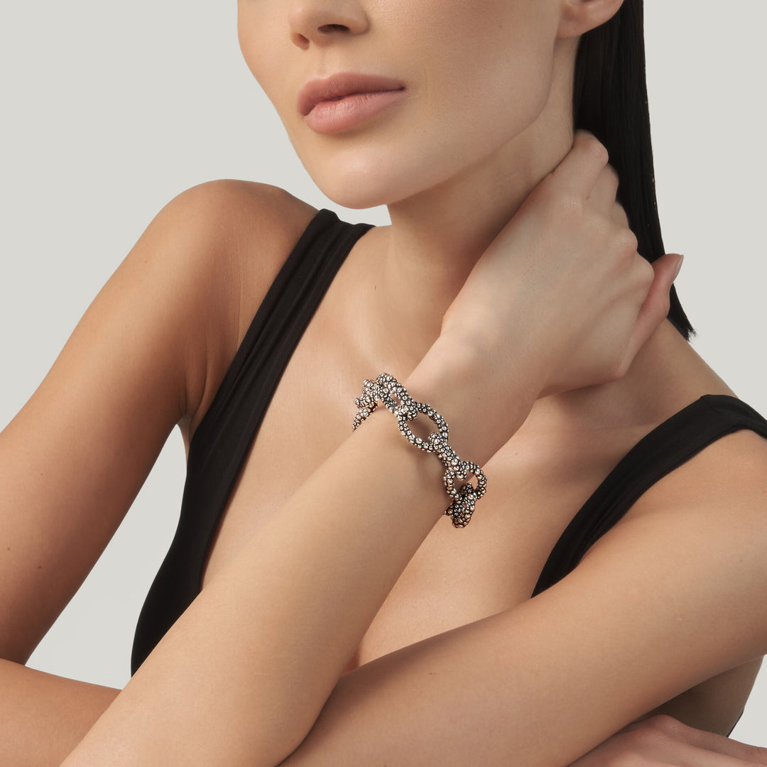Giovanni Raspini Bracciale Grand Perlage - Bracciale in Argento 925 - 12695