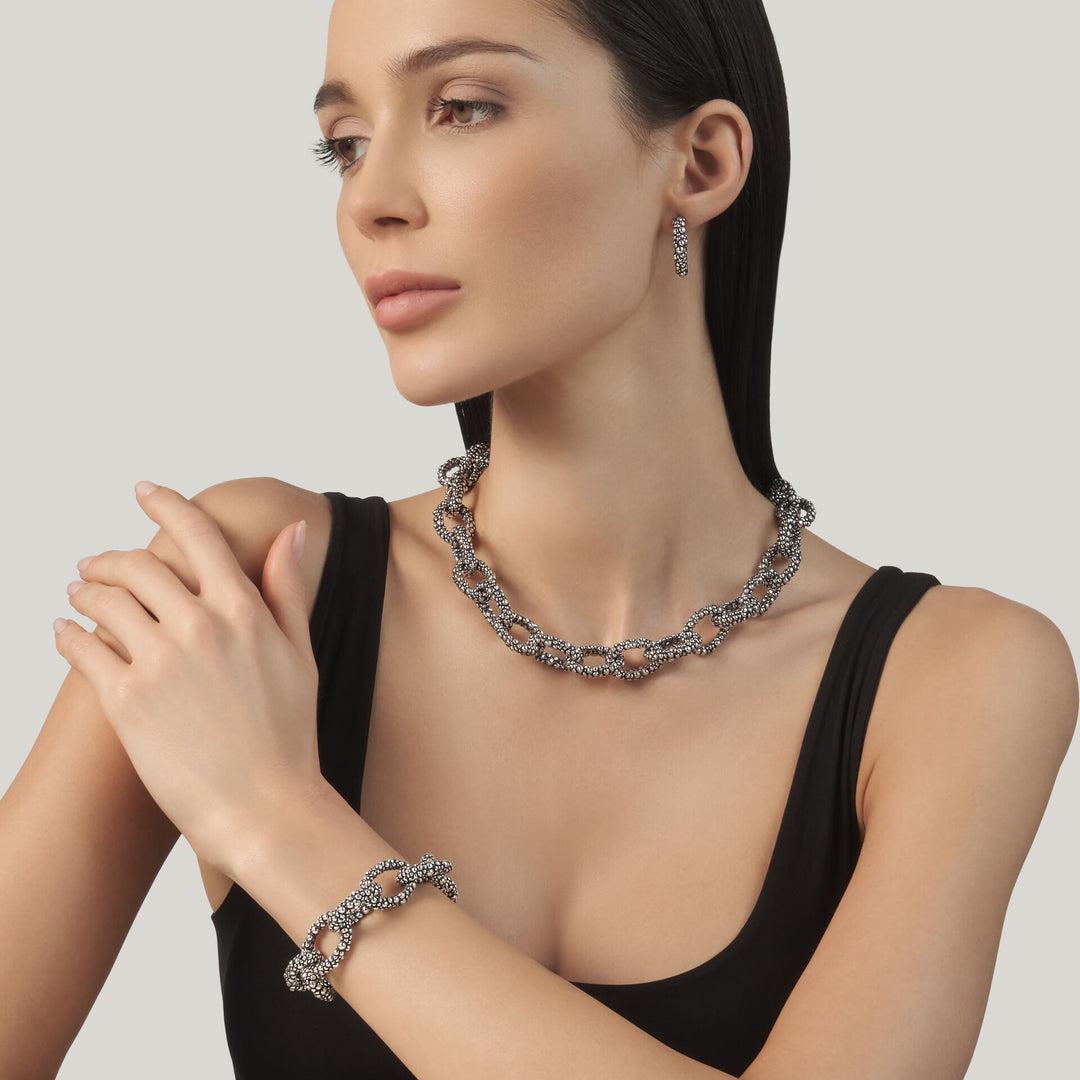 Giovanni Raspini Bracciale Grand Perlage - Bracciale in Argento 925 - 12695