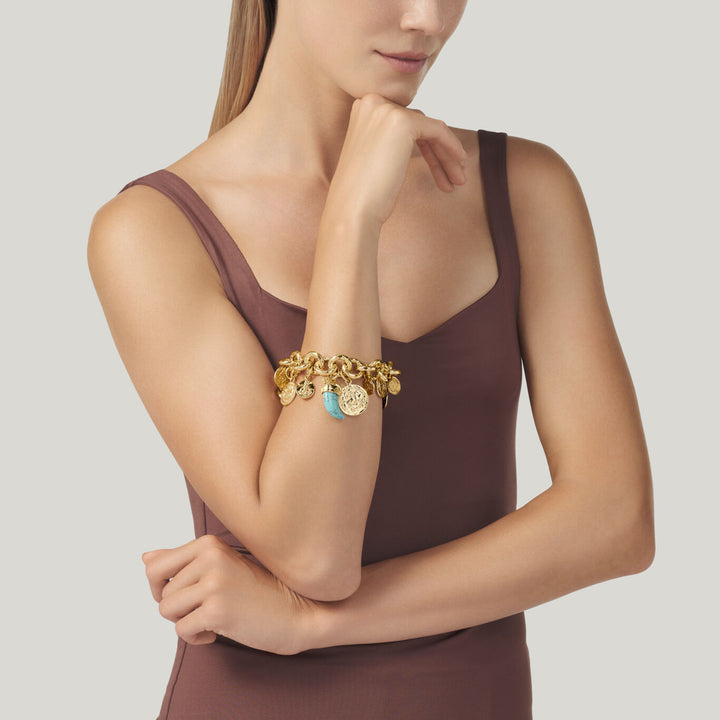 Giovanni Raspini Pueblo Coin Bracelet gilded bronze N0006