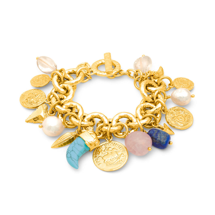 Giovanni Raspini Bracciale Pueblo Mix bronzo dorato N0007
