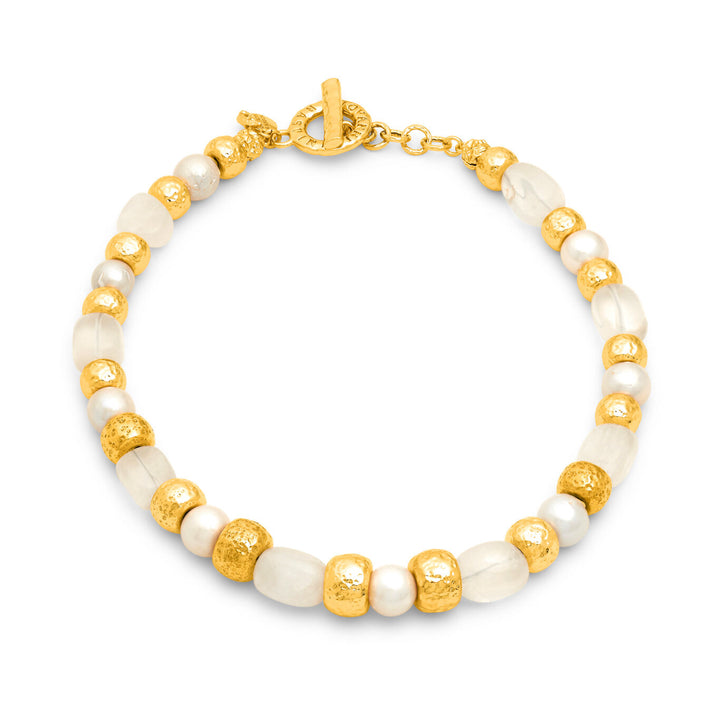 Giovanni Raspini Collier en cristal bronze doré N0026