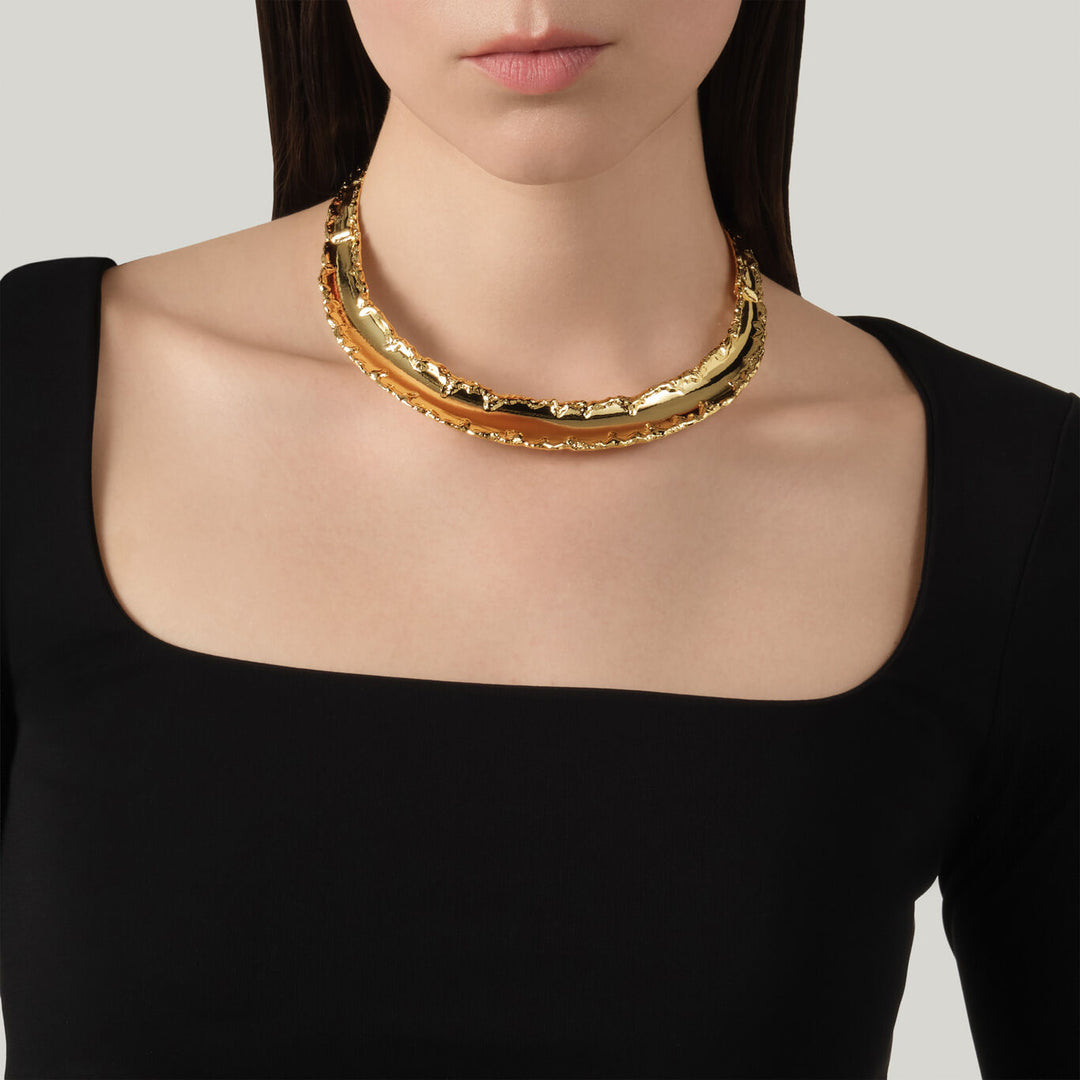 Collier Giovanni Raspini Yuma Collier plaqué or 18 carats N0035