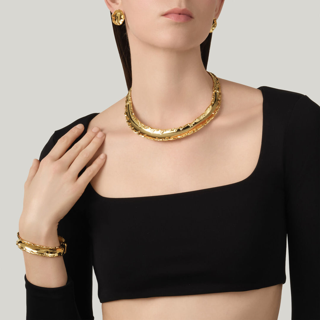 Collier Giovanni Raspini Yuma Collier plaqué or 18 carats N0035