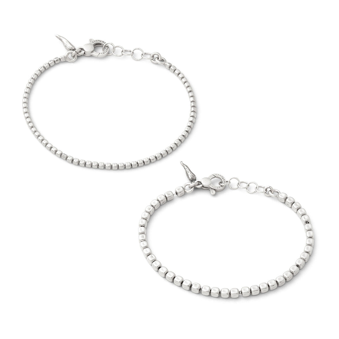 Giovanni Raspini set dice Bracelets in 925 Silver X01600