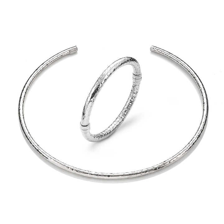 Ensemble collier et bracelet rock Giovanni Raspini en argent 925 X01616