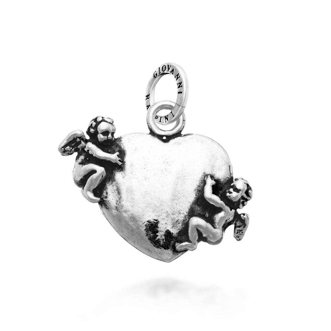Giovanni Raspini Charm Cuore con angeli 6097