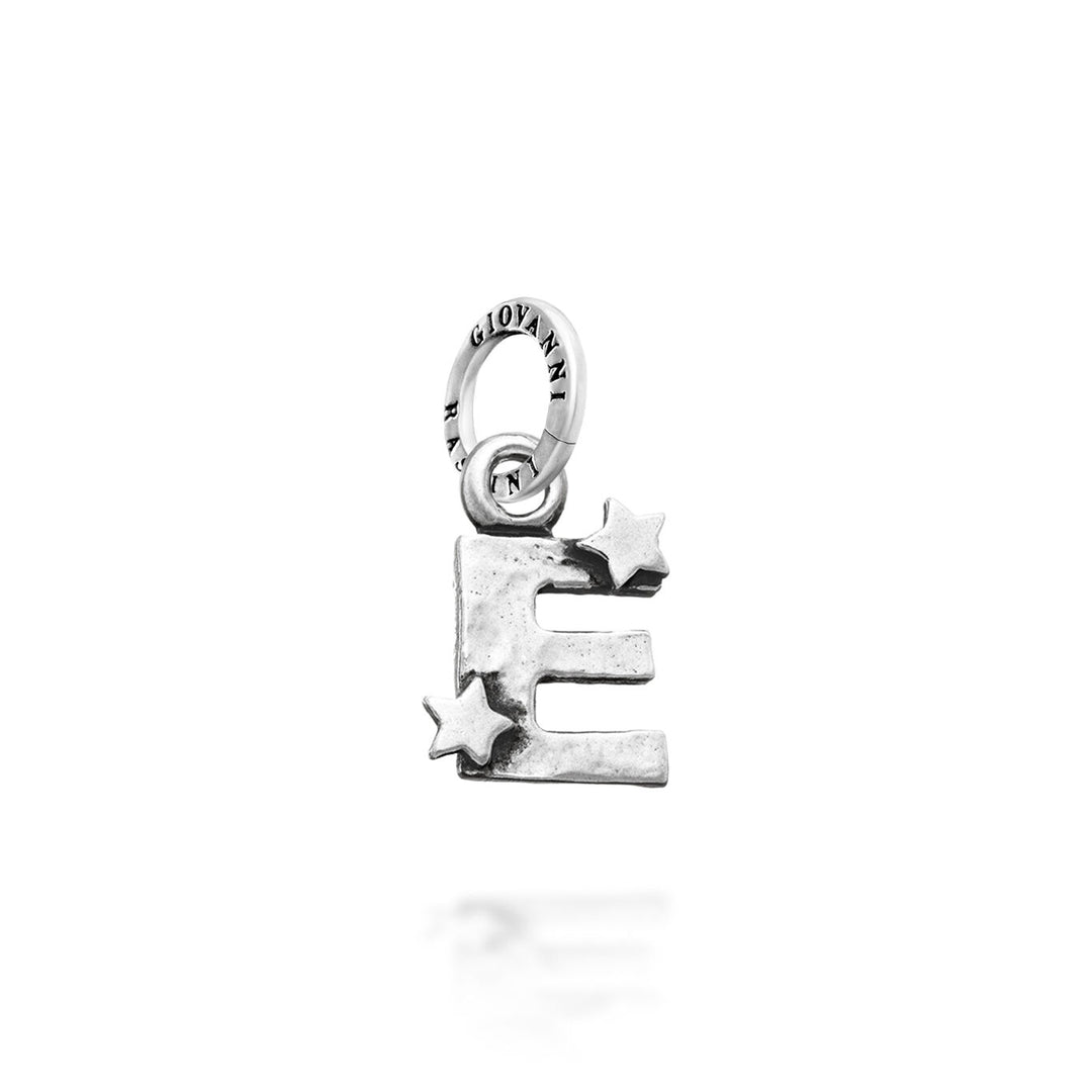 Giovanni Raspini Charm „E“ mit Sternen 6651
