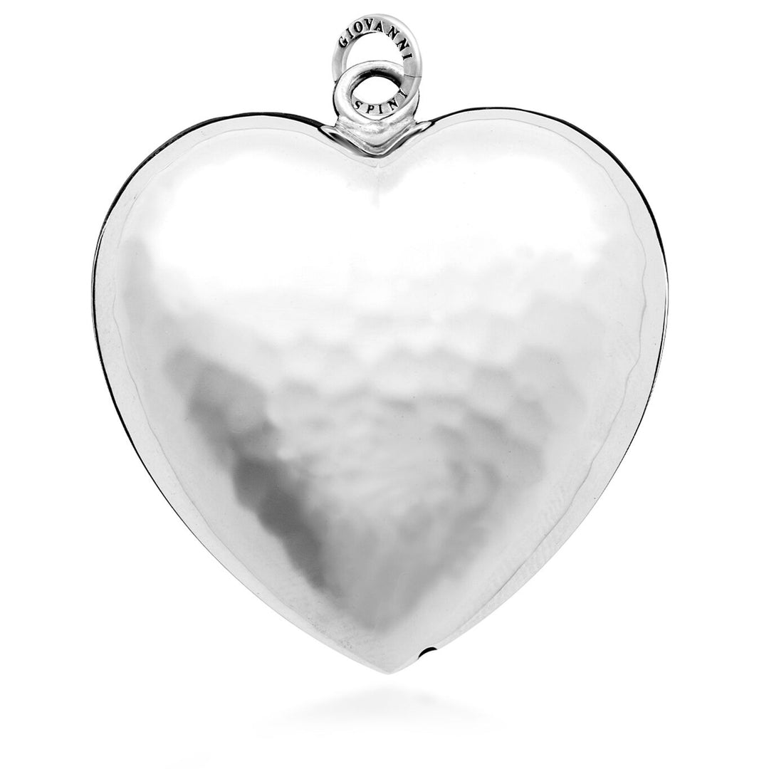 Giovanni Raspini Large Hammered Heart Charm 6924