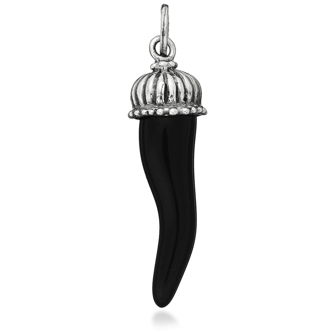 Breloque Giovanni Raspini Petit Dôme Corne Noire argent 925 8768