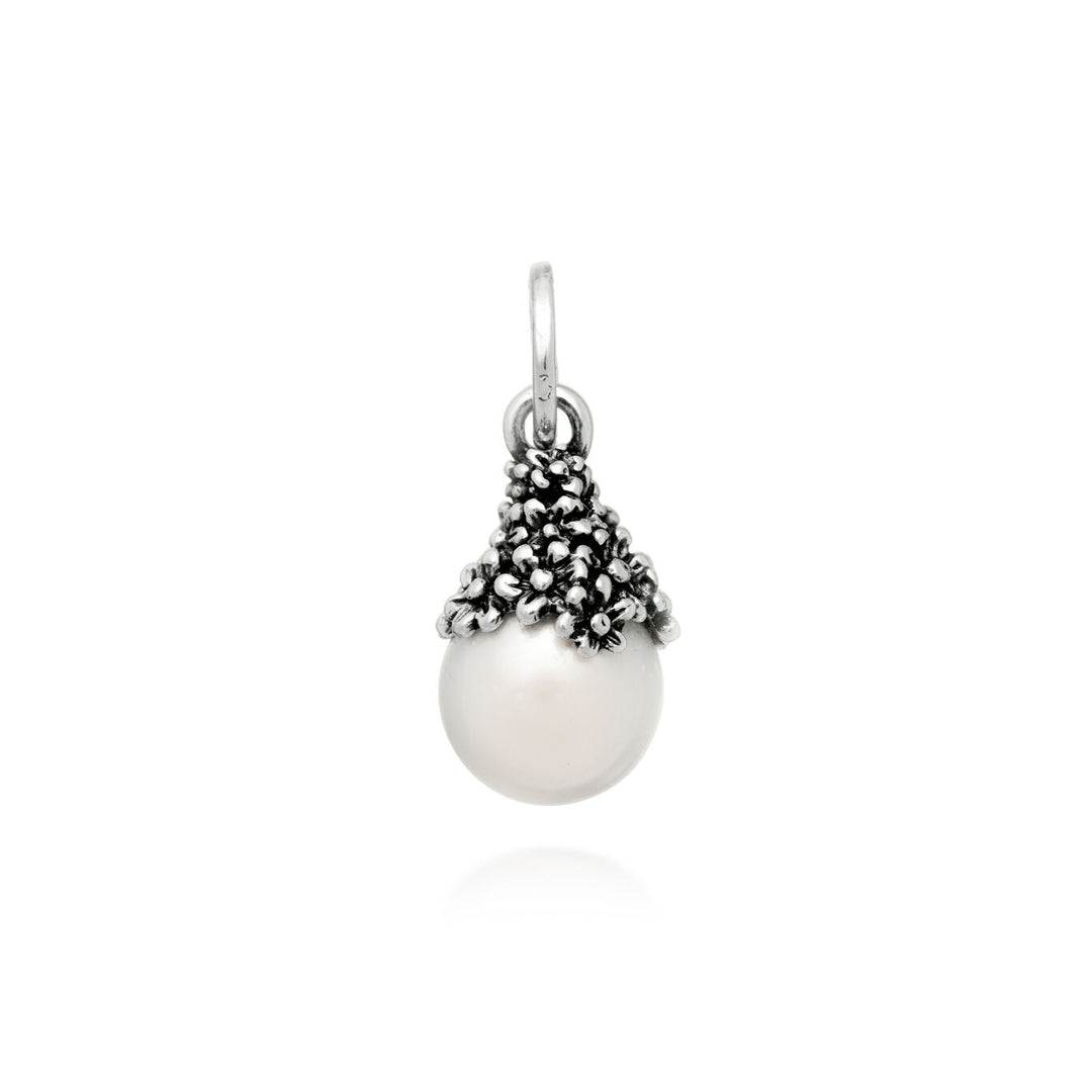 Giovanni Raspini charm drops daisies Charm in 925 Silver and natural pearl 11112