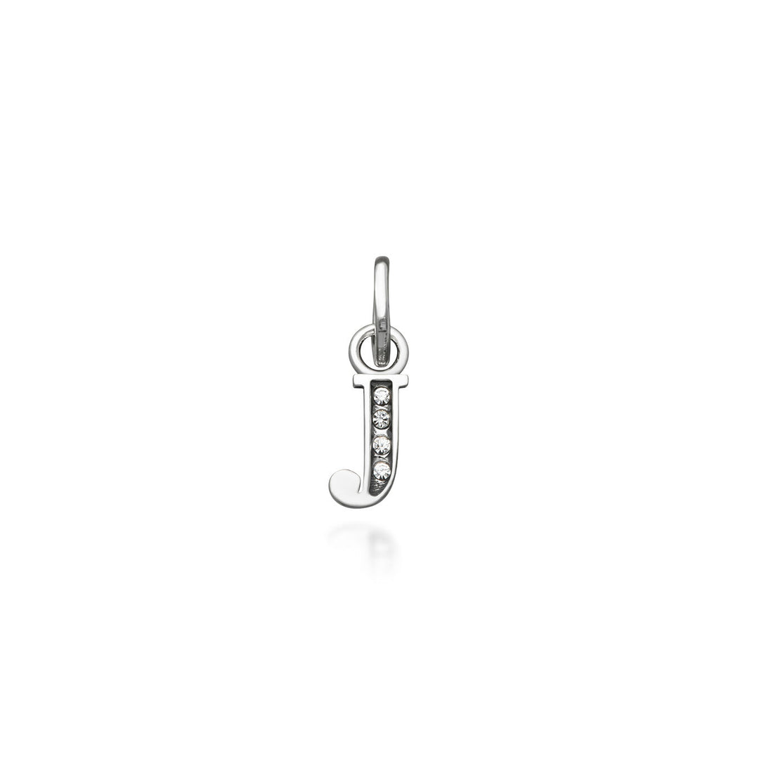Giovanni Raspini Mini Charm "J" Cristal 12148