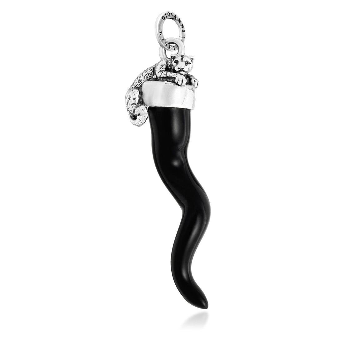 Giovanni Raspini Charm Corno Nero Leopardo 12483