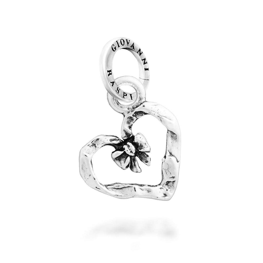Giovanni Raspini Charm Cuore Fiocco Piccolo - Charm in Argento - 12725