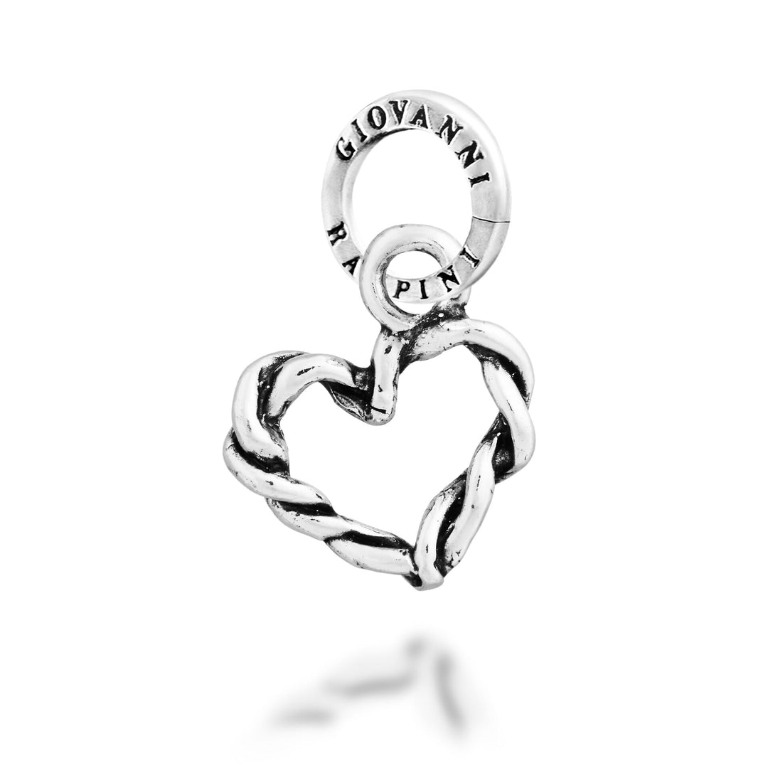 Giovanni Raspini Petit charme cœur entrelacé - Charm argent - 12727