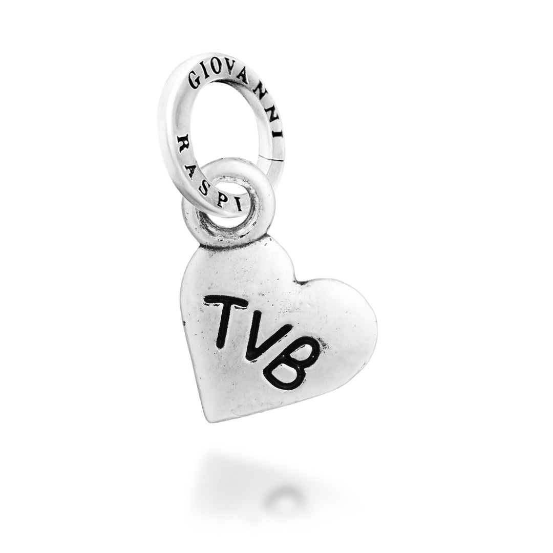 Giovanni Raspini Charm Cuore "TVB" - Charm in Argento - 12735
