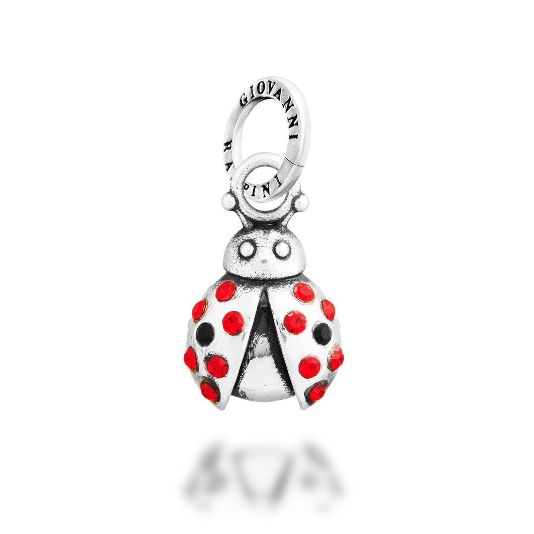Giovanni Raspini Crystal Ladybug Charm - Charm argent et zircon - 12745
