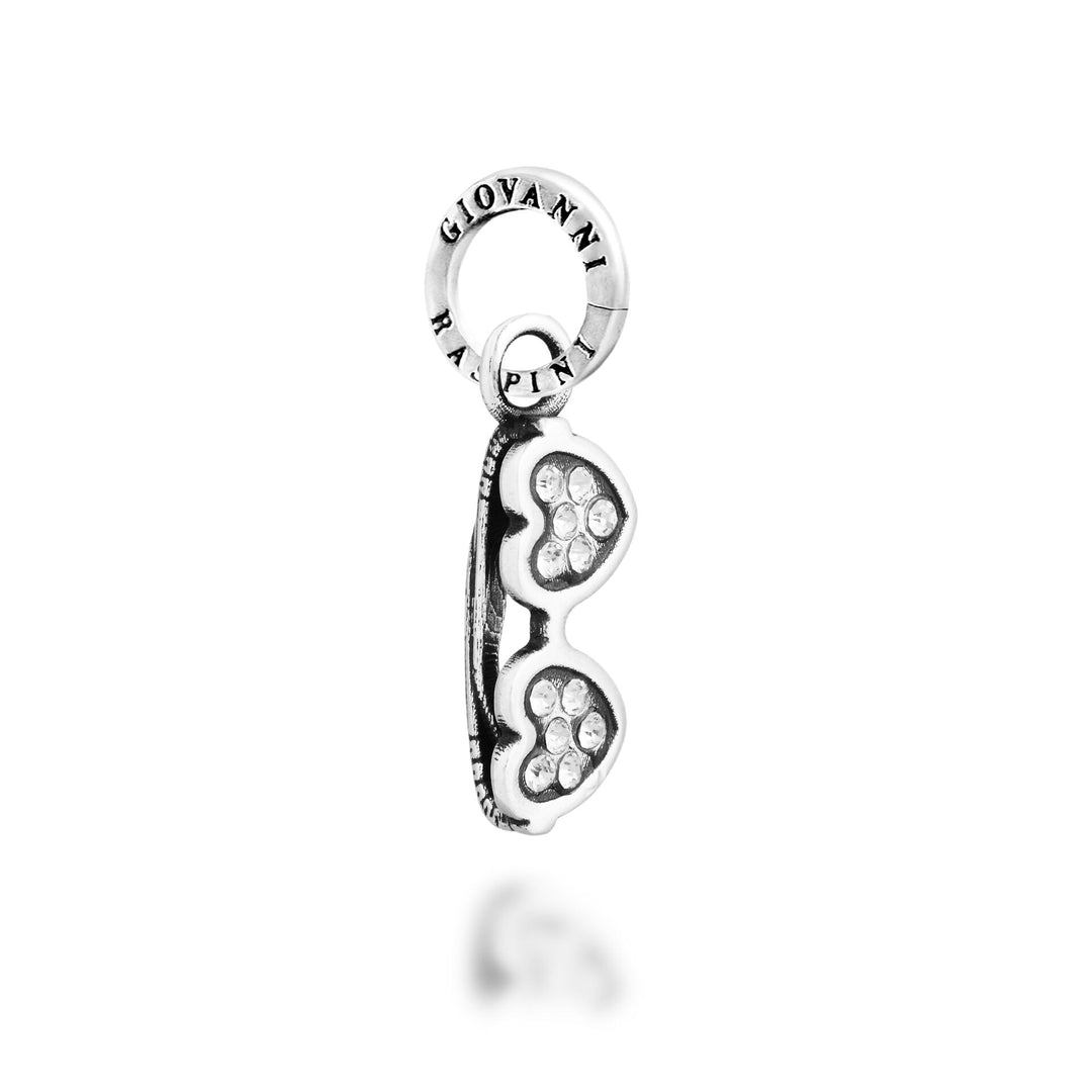 Giovanni Raspini Crystal Glasses Charm - Charm en argent et zircon - 12757