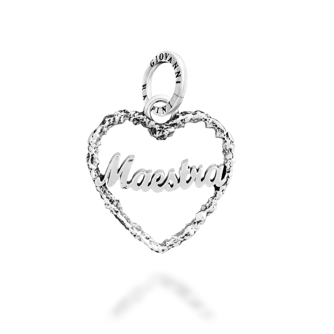 Giovanni Raspini Charm Cuore "Maestra" - Charm in Argento - 12813