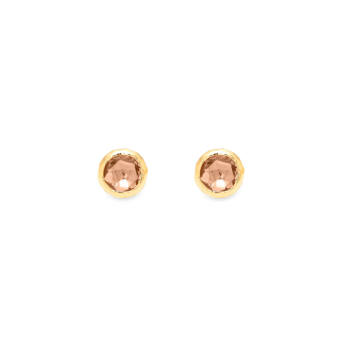 Giovanni Raspini 925 Boucles d'oreilles en boucle Silver Cipra PVD Golden Golden Finish 12133