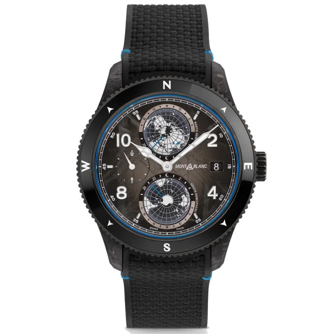 Montblanc Watch 1858 Geosphere Carbo₂ 0 Oxygen Limited Edition 1969 Stücke 43 mm schwarz automatisch 132300