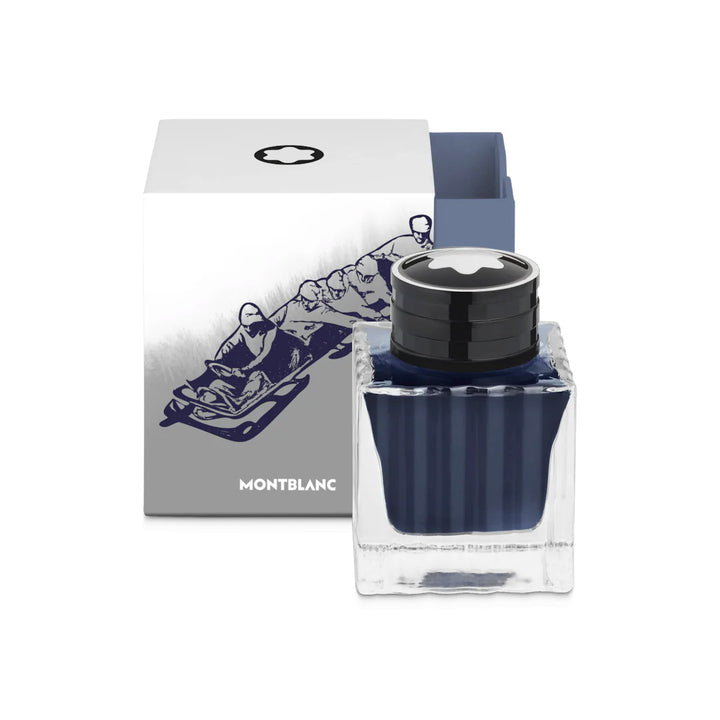 Montblanc boccetta d’inchiostro 50ml Meisterstück x Olympic Heritage Chamonix 1924 blu 132953