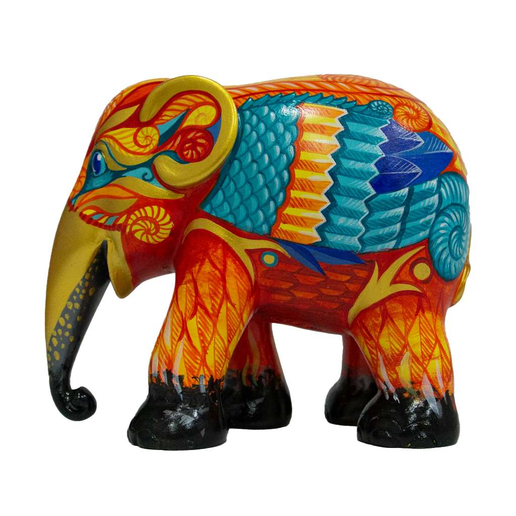 Elephant Parade Elefante Phoenix der Asche 15 cm limitierte Auflage 3000 Phoenix der Asche 15