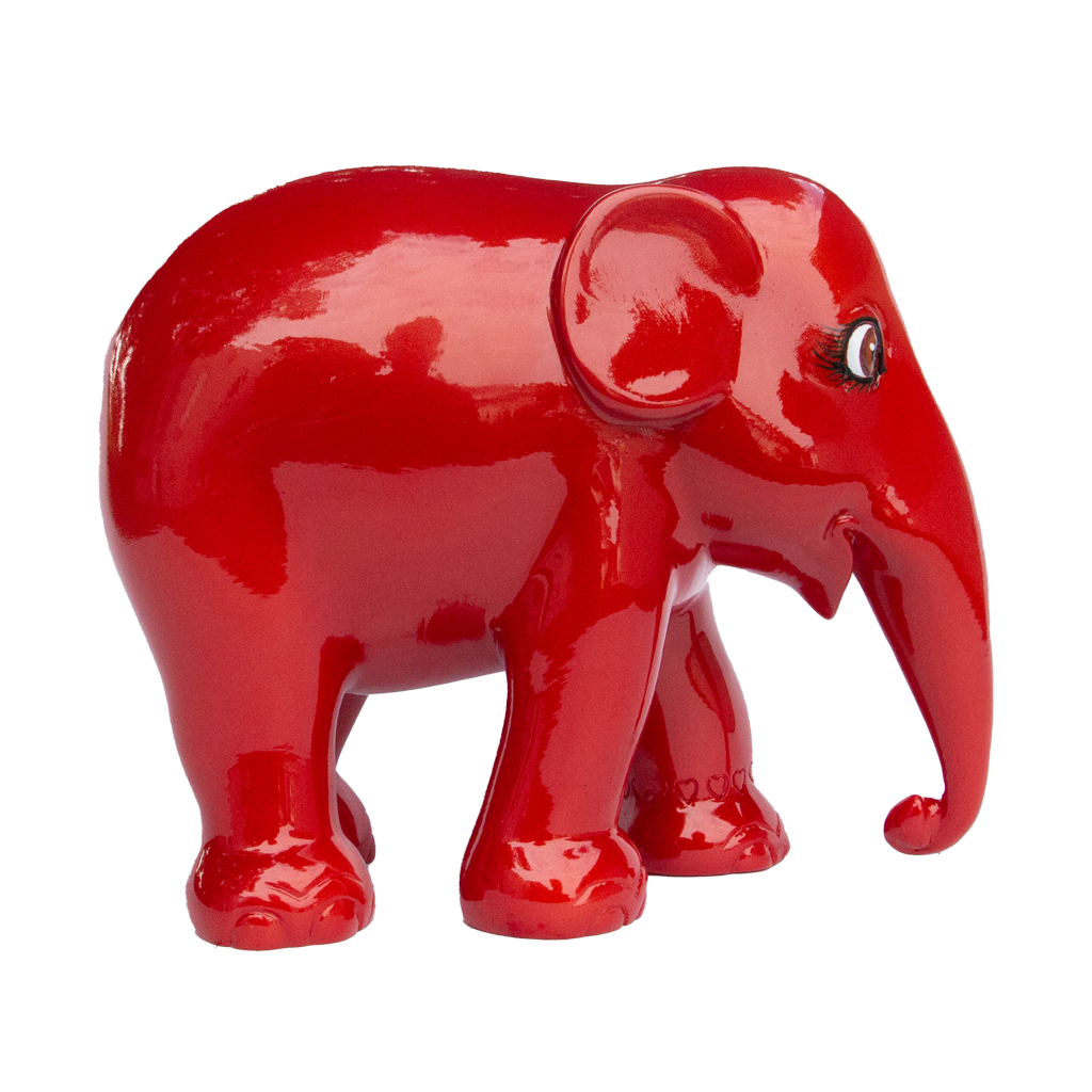 Elefantparade Elefante Metallic Vermilion Red 15cm limitiert Edition 3000 Metallic -Vormilion Red 15